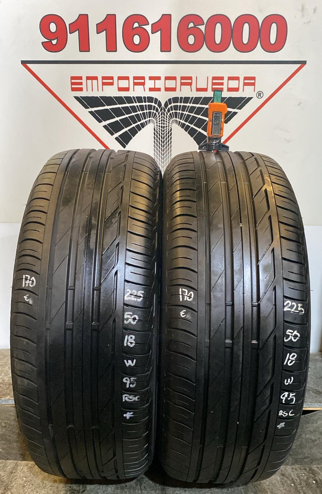 BRIDGESTONE TURANZA T001 USADO RSC 225/50 R18 95 W